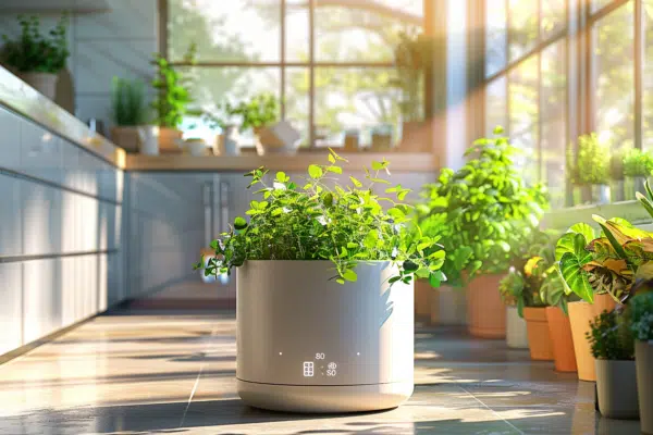 Pot de fleurs intelligent Planty : innovation et jardinage connecté