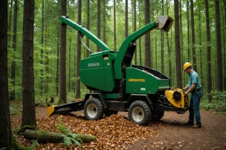 Outil puissant pour les travaux forestiers : broyeur de branches pto efficace