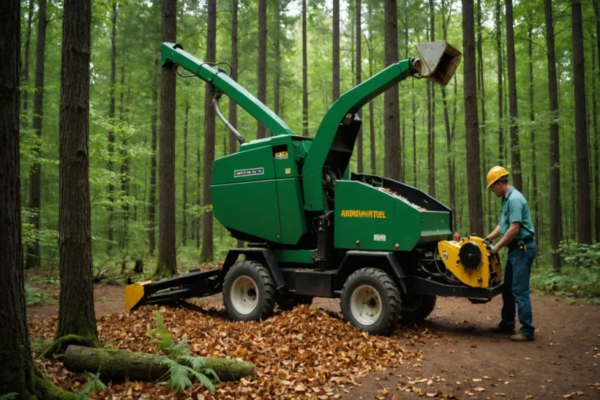 Outil puissant pour les travaux forestiers : broyeur de branches pto efficace
