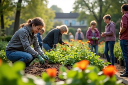 Jardin potager en Ehpad favorisant lien social et bien-être