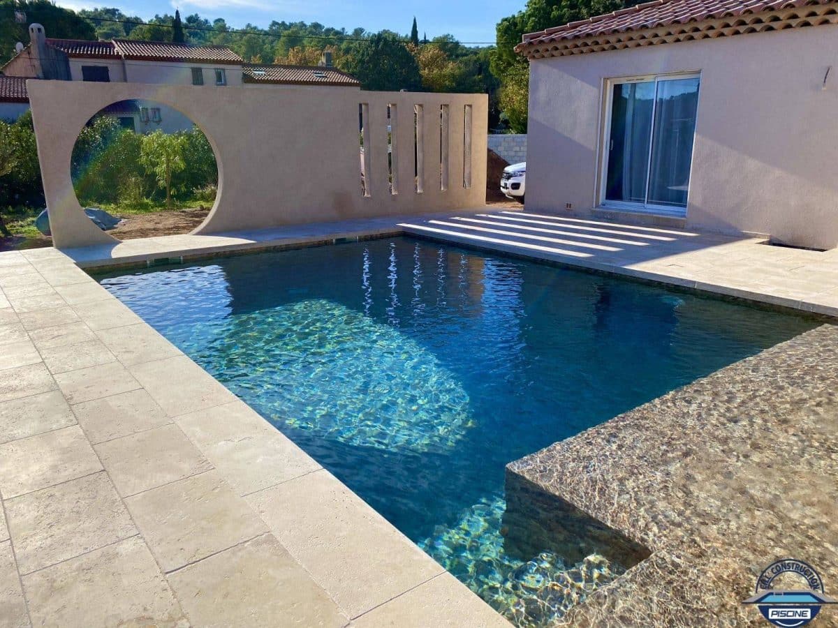 travertin pour la terrasse de piscine 