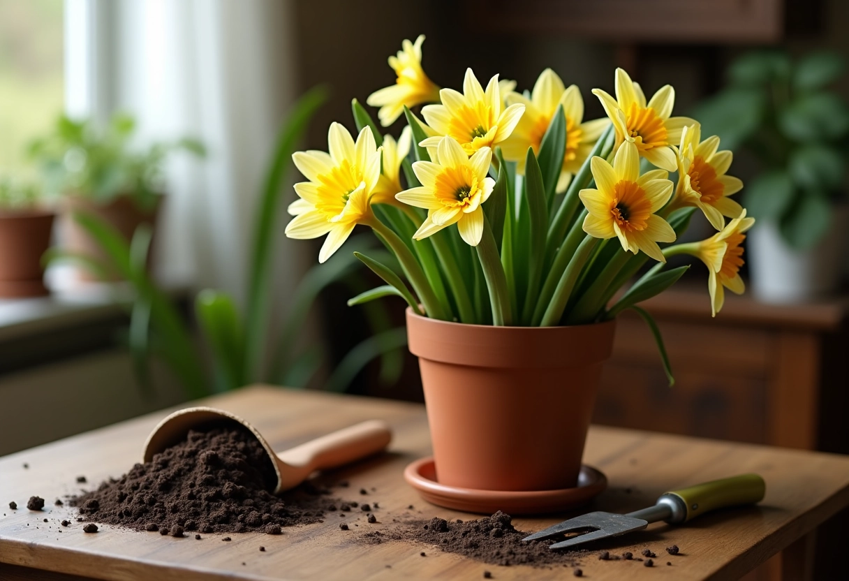 jonquilles pot